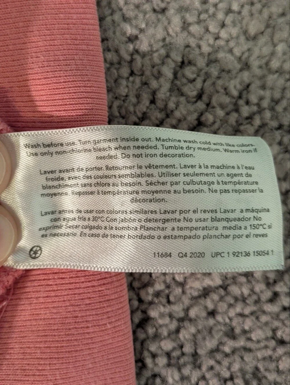 Carter's kids pink terry joggers size 5